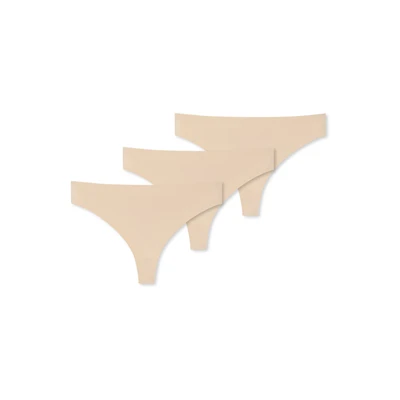 Afbeelding van Schiesser 3PACK Invisible SOFT String, Dames, Maat: 36, Sand