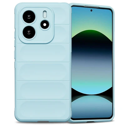 Afbeelding van imoshion Hoesje Geschikt voor Xiaomi Redmi Note 14 5G EasyGrip Backcover Lichtblauw