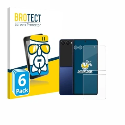 Afbeelding van BROTECT Screenprotector voor Samsung Galaxy Z Flip 7 (Voor+Camera) Folie Beschermfolie Beschermglas transparant (6 Stuks)