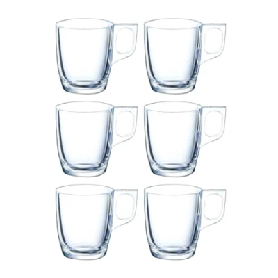 Afbeelding van Arcoroc Espresso glazen 6x transparant glas 4 x 6 cm 90 ml Koffie en theeglazen