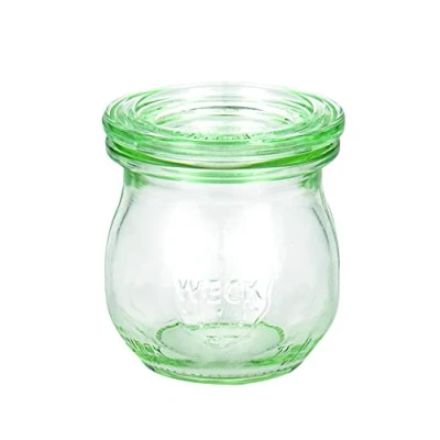 Afbeelding van Weck 49854 mini wegwerpglazen, tulpenvorm, 75 ml, 12 x inmaakringen 89 52 mm, 24 klemmen, 2 kartonnen deksels 40 mm