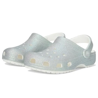 Afbeelding van Crocs Classic Iridescent Glitter Muiltjes voor kinderen, Maat: 36/37, White Kunststof