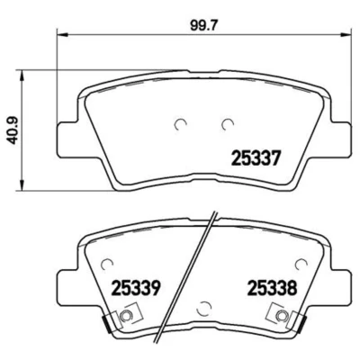 Afbeelding van Brembo Remblokset P 30 067