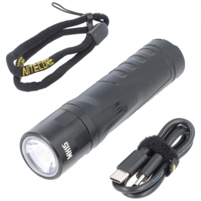 Afbeelding van Nitecore MH15 powerbank zaklamp met maximaal 2000 lumen, 5000mAh voeding, gladde behuizing