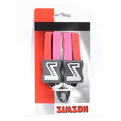 Afbeelding van Simson Snelbinder Kort 3 Binder Roze en Rood