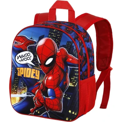 Afbeelding van Spiderman Mighty Small 3D rugzak, Rood, 26 x 31 cm, inhoud 8,5 l, Eén maat, Kleine Rugzak