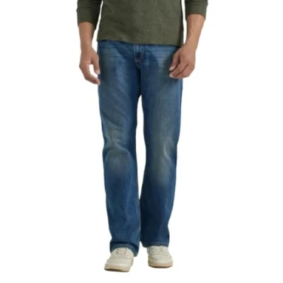 Afbeelding van Wrangler Authentics Men&#039;s Relaxed Fit Boot Cut Jean, Medium Indigo 32x32