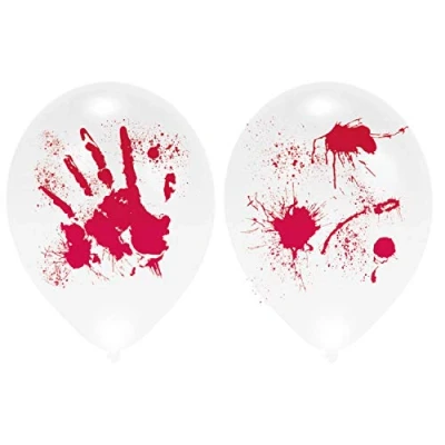 Afbeelding van Amscan Ballonnen LED Halloween Bloed 4 stuks Decoratie Versiering