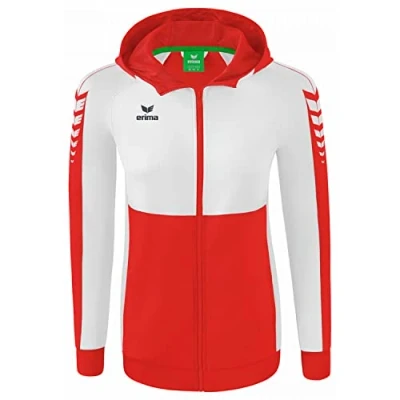 Afbeelding van Erima Six Wings trainingsjack met capuchon dames rood/wit