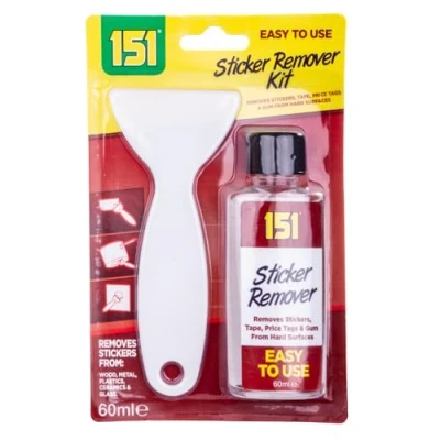 Afbeelding van 151 Producten Kit met schraper Verwijdert Stickers, Tape, Gom, Sticky Stuff, Wit, 10 x cm