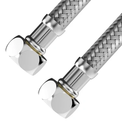 Afbeelding van VARIOSAN flexibele slang 17598, 1/2&quot; ÜWM x ÜWM, 500 mm, roestvrijstalen mantel, DVGW gecertificeerd, drinkwater, pantserslang