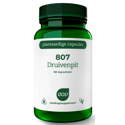 Afbeelding van AOV 807 Druivenpitten extract 60mg Vegacaps