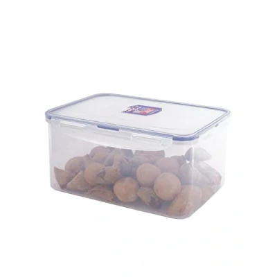 Afbeelding van Lock &amp; Basic Vershouddoos 3,6 Liter Transparant Blauw Vershouddozen