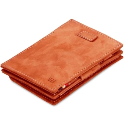 Afbeelding van Garzini Magic Wallet Cavare met Card Sleeve en Muntvak RFID Leder Vintage Cognac