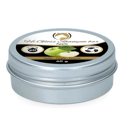 Afbeelding van Excellent Hi Gloss Shampoo bar &quot;Apple&quot; 60 Groen