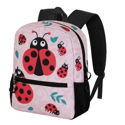 Afbeelding van Oh My Pop! Ladybug Sweet Rugzak, roze, 26 x 33 cm, inhoud 9,5 l, Eén maat, Rugzak Lieveheersbeestje