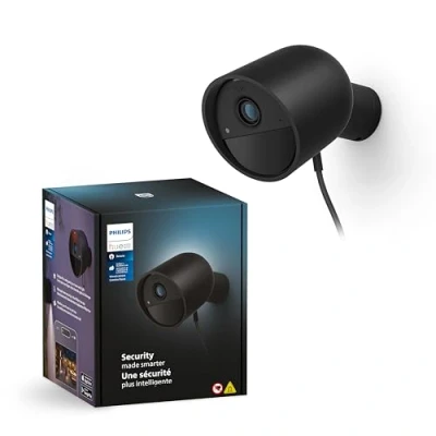Afbeelding van Philips Hue Secure bedrade beveiligingscamera Zwart