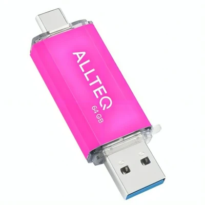 Afbeelding van USB 3.1 stick Roze 64 GB Allteq