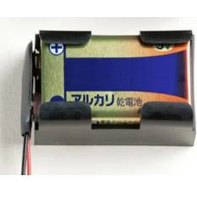 Afbeelding van Takachi BH9V2 Batterijhouder 1 9V (blok) Drukknopaansluiting, Kabel (l x b h) 49.3 29.2 20 mm