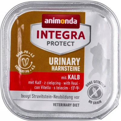 Afbeelding van Animonda Intergra Protect Harnseine kalfsvlees smaak katten traktatie, tray 16 x 100g