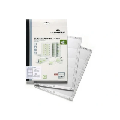 Afbeelding van Durable BADGEMAKER INSERTS GERECYCLED 60 x 90 MM