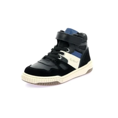 Afbeelding van Kickers Uniseks kindersneakers Kick92, Zwart Blauw, 26 EU