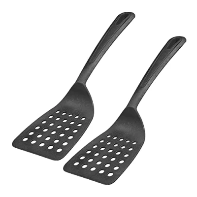 Afbeelding van Westmark bakspatel, 2 stuks, breed contactoppervlak en speciale afgevlakte rand, kunststof, Gentle, zwart, 283722E3