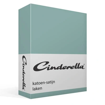 Afbeelding van Laken Cinderella Sundays Mineral Green (Satijn) 240 x 260 cm (Lits jumeaux)