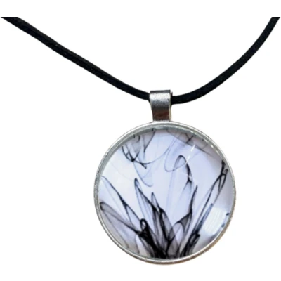 Afbeelding van Ketting Cadi verstelbaar zwart wit Charme Bijoux