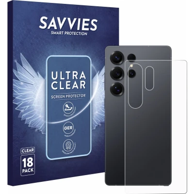 Afbeelding van Savvies Screenprotector voor Samsung Galaxy S25 Ultra (Achterkant) Folie Beschermfolie transparant (18 Stuks)