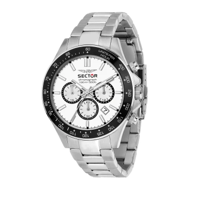 Afbeelding van Sector 230 R3273661049 Chronograaf 43 MM heren horloge staal