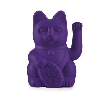 Afbeelding van Lucky Cat violet voor ontspanning en zelfvertrouwen