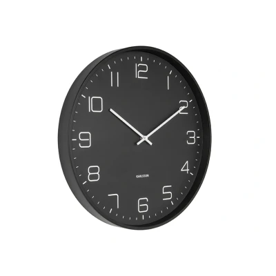 Afbeelding van Karlsson Wandklok Lofty Zwart Ø40cm