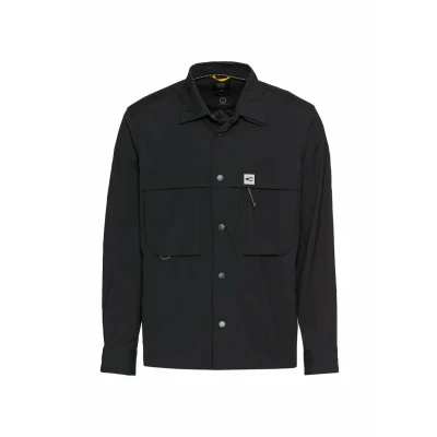 Afbeelding van camel active Functioneel overshirt gemaakt van een katoenmix Maat menswear XL Donkerblauw