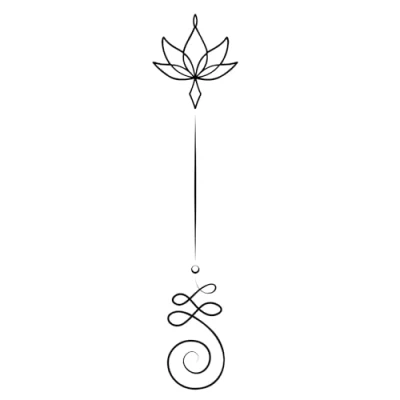 Afbeelding van Inkster tattoo Grote Lotus Waterdichte veganistische tijdelijke tatoeages voor volwassenen EU cosmetisch gecertificeerde kleur revolutionaire van 2 weken