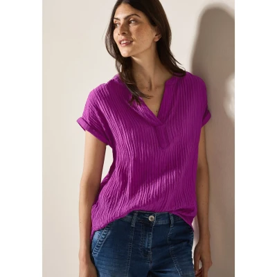 Afbeelding van Cecil Struktur Blouse, Dames, Maat: Large, Pink