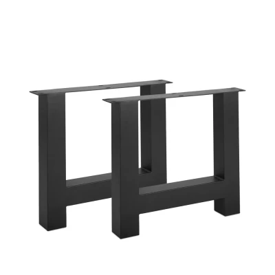 Afbeelding van Iron Dining Table H Leg Set of 2