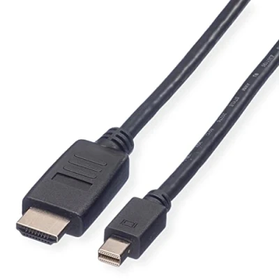 Afbeelding van VALUE Mini DisplayPort Cable, DP HDTV, M/M, zwart, 2 m