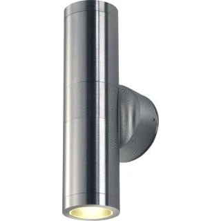 Afbeelding van Slv wandarmatuur astina out esl aluminium geborsteld 2x gu10 max 11w ip44 228776