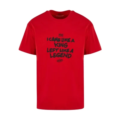 Afbeelding van Upscale by Mister Tee LIKE A Legend Oversize Tshirt print, Heren, Maat: Large, Cityred