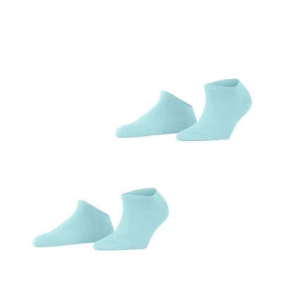 Afbeelding van ESPRIT Dames Korte sokken Uni Multipack W Sn katoen kort eenkleurig 2 paar, Blauw Barely Blue 6588, 39 42