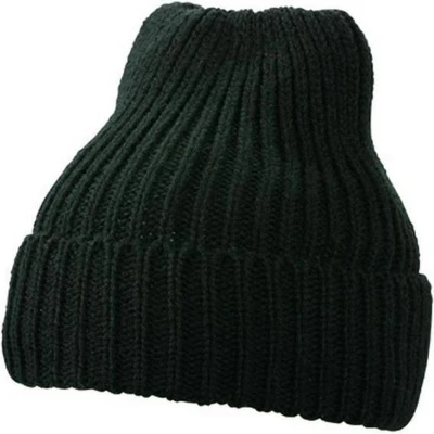 Afbeelding van Myrtle Beach Unisex Warm Gebreide Muts (Zwart)