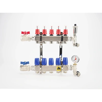 Afbeelding van MAGNUM Premium vloerverwarmingsverd. RVS Open LT flowmeters +