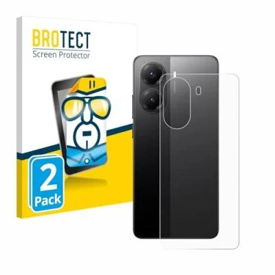 Afbeelding van BROTECT Screenprotector voor Xiaomi Poco X7 Pro (Achterkant) Folie Beschermfolie transparant (2 Stuks)