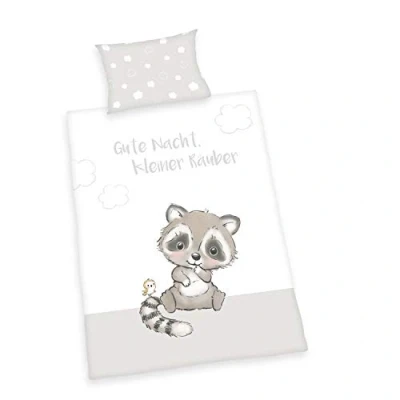 Afbeelding van Herding Baby Best Little Rover Bio beddengoedset, GOTS gecertificeerd, omkeerbaar motief, kussensloop 40 x 60 cm, met hotelomslag, dekbedovertrek 100 135 knoopsluiting, katoen/flanel