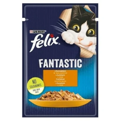 Afbeelding van FELIX Fantastic met kip in gelei 85g