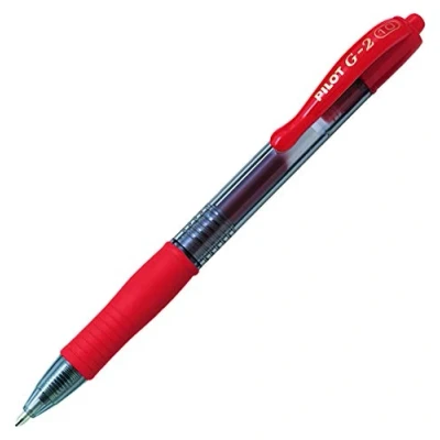 Afbeelding van Pilot G 2 Gel Ink Rode Rollerball pen Broad Tip