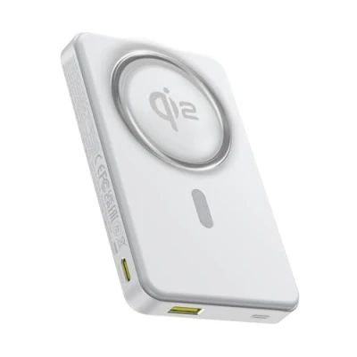 Afbeelding van Baseus Qi2 Magsafe Power Bank 10000mAh, Draadloze Magnetische Externe Batterij, PD 22.5W USB C Snelle Lading voor iPhone 16/15/14/13 Series, Mini Powerbank C, Klein Maar Sterk, Wit