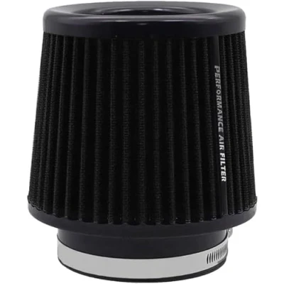 Afbeelding van universele luchtfilter auto vervangluchtfilter voor 76 mm 89 101 koudluchtfilter inlaat inductieset rode high performance luchtfilter, wasbaar en herbruikbaar (zwart)