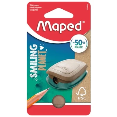 Afbeelding van Maped Smiling Planet Potloodslijper Pulse, 1 gaats Slijper
